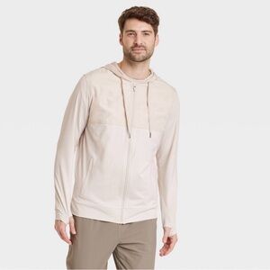 All in Motion Soft Stretch Hooded Full Zip Top in Size Medium